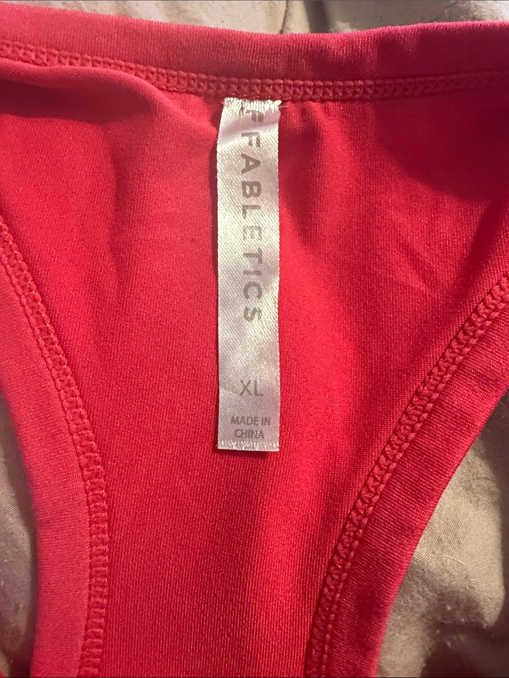 Pink Fabletics Racerback Tank Top XL - Picture 2 of 2